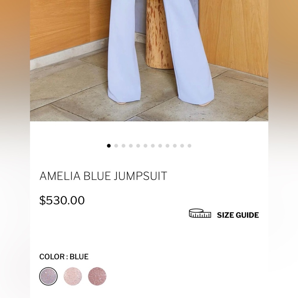 NADINE MERABI Amelia Blue Jumpsuit - Picture 3 of 3